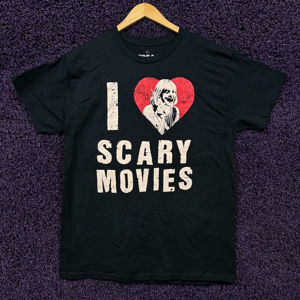 Scream I Love Scary Movies T-Shirt Size Large